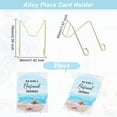 thumbnail image 6 of 20pcs Place Card Holder Arch Shape Table Number Holder Stands Alloy Place Card Clips Photo Holder Golden Name Card Sign Holders, 6 of 9