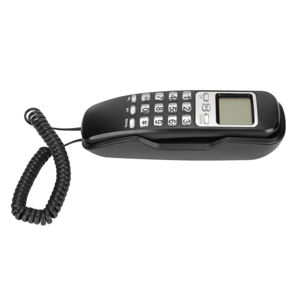 Teléfono con cable línea fija con cable Tono de llamada seleccionable Visualización de calendario Función de flash para volver a marcar para el hogar
