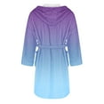 thumbnail image 3 of Jindong Robes en Peluche pour Femmes Robe en Polaire Longue Chaude Peignoir de Bain Veste de Détente Imprimée Robe de Confort Robes pour Femmes, 3 of 4