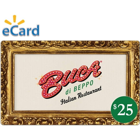 Buca di Beppo $25 Gift Card (email delivery) (Buca Di Beppo Best Dishes)