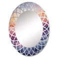 thumbnail image 2 of Designart "Canyon Landscape Painting I" Landscapes Round Wall Mirror - Traditional Oval Printed Decorative Oversized Mirror - Multiple Color Options, 2 of 4