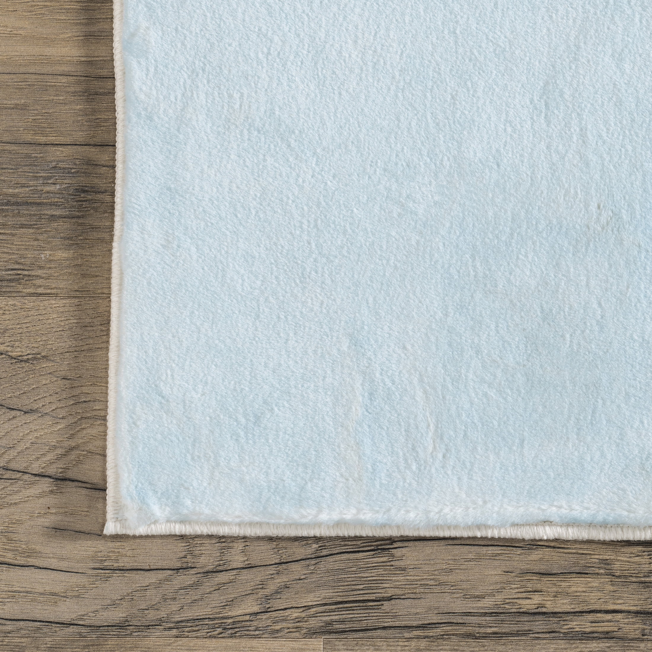 nuLOOM Aloisia SpinClean Bunny Machine Washable Area Rug, 7' 6" x 9' 6", Aloisia Blue