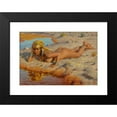 thumbnail image 2 of Étienne Dinet 14x11 Black Modern Framed Museum Art Print Titled - On the Edge of the Wadi, 2 of 5