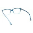 thumbnail image 4 of Stylish Classic Thin Plastic Rectangular Horn Rim Reading Glasses Blue +1.00, 4 of 4