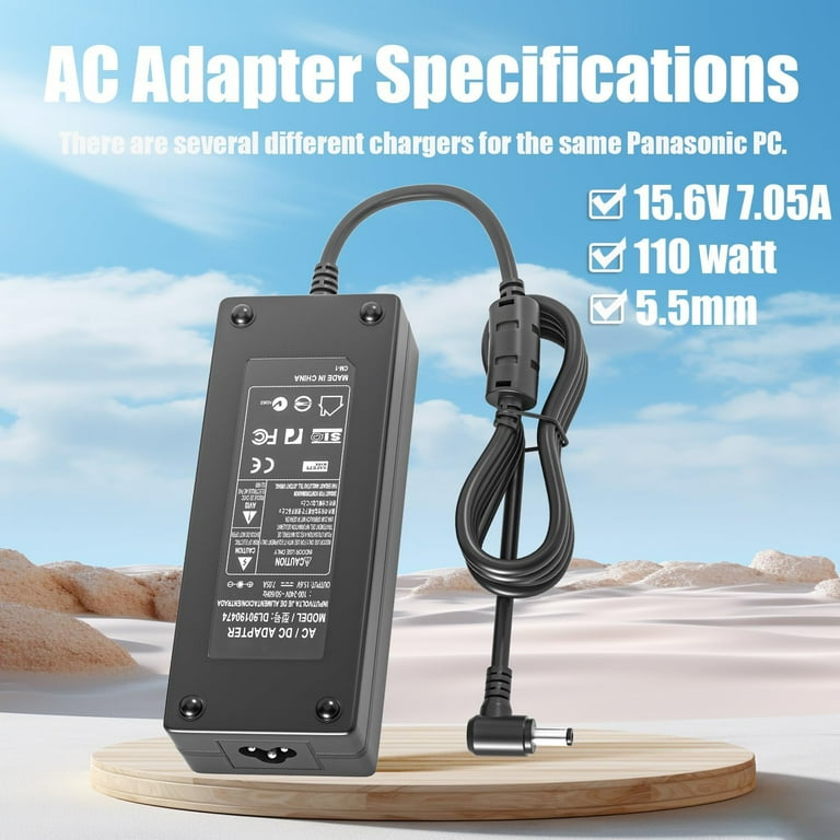 15.6V 7.05A 110W Charger for Panasonic Toughbook CF-29 CF-19 CF-31