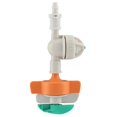 thumbnail image 4 of Lot de 5 arroseurs rotatifs avec pulvérisateur suspendu anti-goutte et raccord micro-goutte pour irrigation de jardin, 4 of 4
