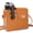 Brown, variant on Outdoor portable cross body water cup wallet water bottle tote bag,shoulder bag,with mobile phone pocket roller,with shoulder strap,suitable for use when going out shopping.