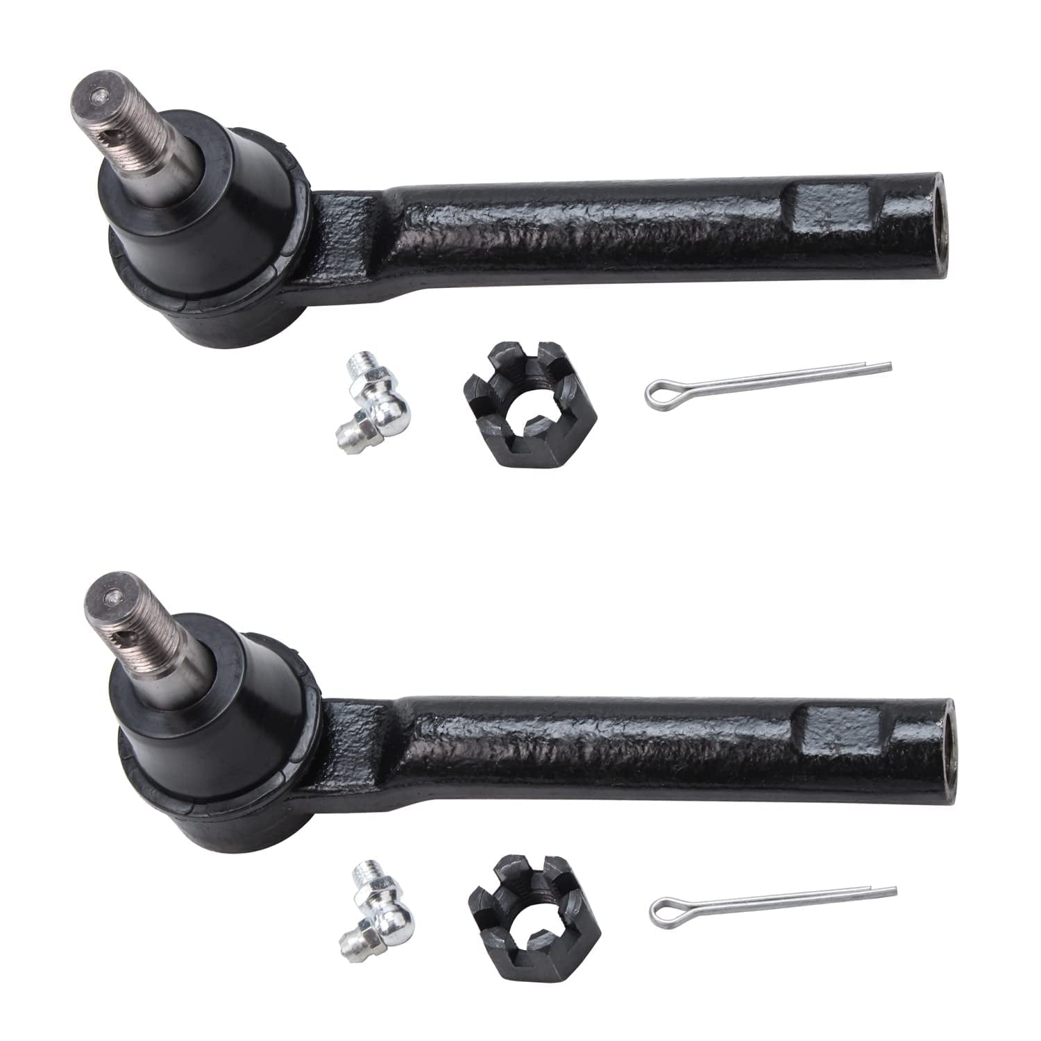 Detroit Axle - Front Lower Control Arms w/Ball Joints & Sway Bars + Outer& Inner Tie Rod - 8pc Set