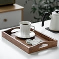 thumbnail image 4 of Hotel Tea Serving Tray Handles Rectangle Shape, 4 of 9