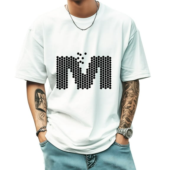 Graphic Tees for Men Summer New Print Casual Tee Fashion Trend Sports Shirt Select