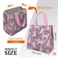 thumbnail image 3 of Goldendoodle Dog and Flower Floral Insulated Lunch Bag for Women & Adults,Large Portable Soft Cooler Lunch Bag,Thermal Food Storage Tote with Pearl Cotton,8.66L,8.75x5.75x9.5 Inch, 3 of 6