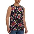 thumbnail image 2 of Daiia Ladybug Printed Men's Tank Tops,Casual Soft Sleeveless Gym Muscle Shirts Bodybuilding Tee-X-Large, 2 of 8
