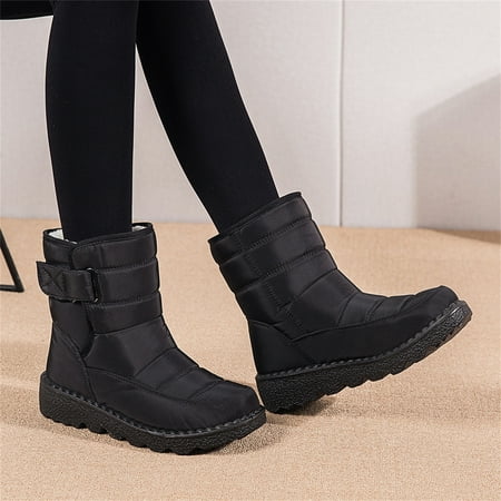 

HOMBOM Girl Medium Low-heeled Ankle Boots Combat Boots Womens Christmas Fall&Winter Ankle Boots Fall Shoes For Women 2022 Boots For Clearence