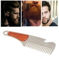 thumbnail image 1 of Peine para barba para hombres sándalo masaje elegante cuero cabelludo estimula los folículos pilosos hecho a mano multifuncional para hombres bigote peine para ANGGREK Otros, 1 of 8