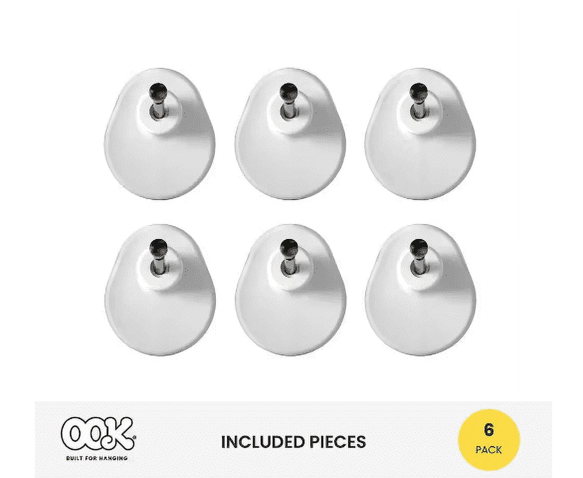 (2 pack) OOK ReadyNail Dual Head Picture Hanger, Steel (20lb) 6 Piece
