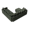 thumbnail image 6 of HONBAY Green Oversized Corner Modular Sectional with Under-Seat Storage, Movable Ottoman and Adjustable Arms in Plush Cloud Corduroy, 6 of 10