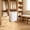 White-Free Size/WH, variant on Large Capacity Linen Laundry Hamper with Wooden Handles Foldable Waterproof Storage Basket for Clothes Blankets