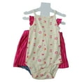 thumbnail image 2 of Carter's Infant/Toddler Girl's 2 Piece Dress and Romper Outfit Set (Pink Stripe, 18M), 2 of 2