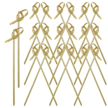 200Pcs Bamboo Fruit Picks Snack Sticks Cocktail Skewers Simple Bar Stirrers