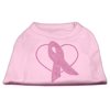 Pet Dog Cat Shirt Rhinestone, "Pink Ribbon"