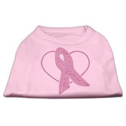 Pet Dog Cat Shirt Rhinestone, "Pink Ribbon"