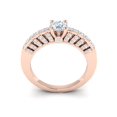 thumbnail image 3 of Natural 1.5ct Round Cut Diamond Prong Solitaire with Accented Engagement Ring Bridal Solid 14K Gold GH SI2, 3 of 3