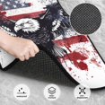 thumbnail image 3 of Naloa American Flag Eagle Art Car Foot Mat Set of 4 Pieces - Universal Floor Liner Neoprene Full Set Floor Mats for Cars Trucks SUV, 3 of 7