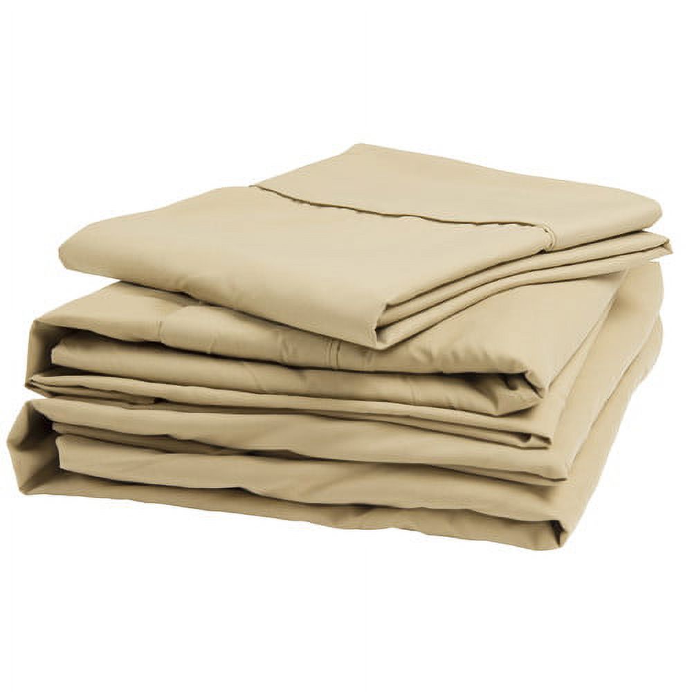 Denver Mattress RV Collection 100 Percent Cotton Sateen Sheets Sets, 300-Thread-Count For Mattresses Up to 14" Deep (Includes 2 Pillow Cases)