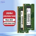 thumbnail image 1 of DDR4 4GB 8GB 16GB Laptop Memory Ram PC4 2133 2400 2666 3200Mhz 1.2V 260Pin 17000 19200 21300 25600 Non-ECC SODIMM Memoria Ram DDR4 1x8GB 2133MHz, 1 of 5