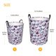thumbnail image 3 of Balery music Skull record mike Cesta de ropa redonda con asas, impermeable, independiente, para ropa, juguetes, dormitorio y familia-Small, 3 of 6