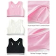thumbnail image 4 of 4 Pack Big Girls Bra Comfort Flex Seamless Adjustable Cami Bralettes Pull-On Design Girls' Training Bras 10-16 Years, 4 of 5