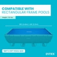 thumbnail image 3 of Intex: Solar Pool Cover - 18' x 9' - Blue, Polyethylene, Insulates Water, Reduce Evaporation, Keep Debris Out, Rectangle Above Ground Pool Accessory, 3 of 6