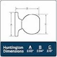 thumbnail image 3 of Weiser Huntington Door Knob in Satin Chrome, 3 of 4