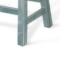 thumbnail image 4 of Rena Counter Height Bench, 33 Inch Seagrass Green Mahogany Wood Frame, 4 of 5
