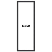 13x40 Frame Black Real Wood Picture Frame Width 1.25 Inches | Interior Frame Depth 0.5 Inches |