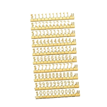 hengtong Cube Price Display Labels, Price Marker Labels, Portable Digital Price Tag for , Golden