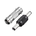 thumbnail image 3 of Uxcell 5.5mm x 2.1mm conector de alimentación macho-macho DC 5pcs y adaptador hembra-hembra BNC 5pcs, 10 unidades, 3 of 5
