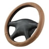 Auto Drive Faux Leather Steering Wheel Cover, Tan