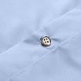 thumbnail image 6 of DPTALR Men's Fashion Casual Solid Color Collar Button Pocket Long Sleeve Shirt,Light Blue, M, 6 of 6