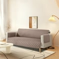 thumbnail image 3 of Sanmadrola 100% Waterproof Sofa Cover Non Slip Couch Cover Machine Washable Slipcover Leakproof Furniture Protector for Dogs Kids Pets, Brown, Sofa, 3 of 10