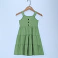 thumbnail image 2 of ameIAEA Girls Summer Sleeveless Dress Square Neck A-Line Tiered Casual Beach Sundress 3-12Y, 2 of 6