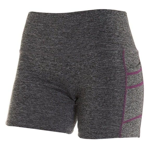 StartingPointPerofmance Womens 5in. Space Dye Athletic Performance Shorts (Charcoal Grey)