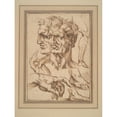 thumbnail image 2 of Baccio Bandinelli 19x24 Gold Ornate Framed and Double Matted Museum Art Print Titled - Sheet Of&nbsp;Studies (ca.&nbsp;1519-22), 2 of 4