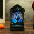 thumbnail image 4 of HomeKingdee Halloween LED Graveyard Tombstones Halloween Headstone Light Skull Graveyard Lamp Halloween Decoration Halloween Yard Decorations Headstone Decorations, 4 of 6