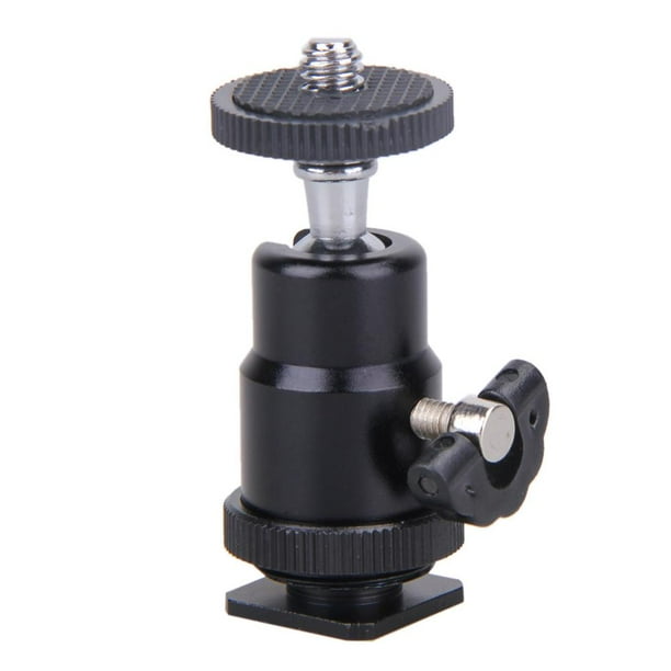 Flash Bracket Holder Mount 1/4 Adaptador Zapata Caliente Rótula Con Bloqueo