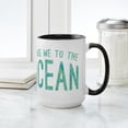 thumbnail image 4 of CafePress - Take Me To The Ocean Prin - 15 oz Ceramic Large White Novelty Mug, 4 of 4