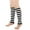Black, variant on Leg Warmers Knit Thermal Elastic Skating Leg Warmer Solid Color Long Boot Socks for Daily Wear Wine One Size