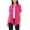 Hot Pink, variant on Women's Casual Solid Short Sleeve Basic Open Draped Front Cardigan Office Wear