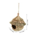 thumbnail image 2 of OFFIGAM Hummingbird Grass Nest with Protective Shelter for Garden Hanging Decor - 1 Set for Outdoor Bird Habitat, 2 of 8