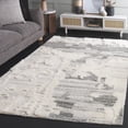thumbnail image 2 of SAFAVIEH Casablanca Toireasa Abstract Shag Area Rug, Grey/Ivory, 6' x 9', 2 of 11